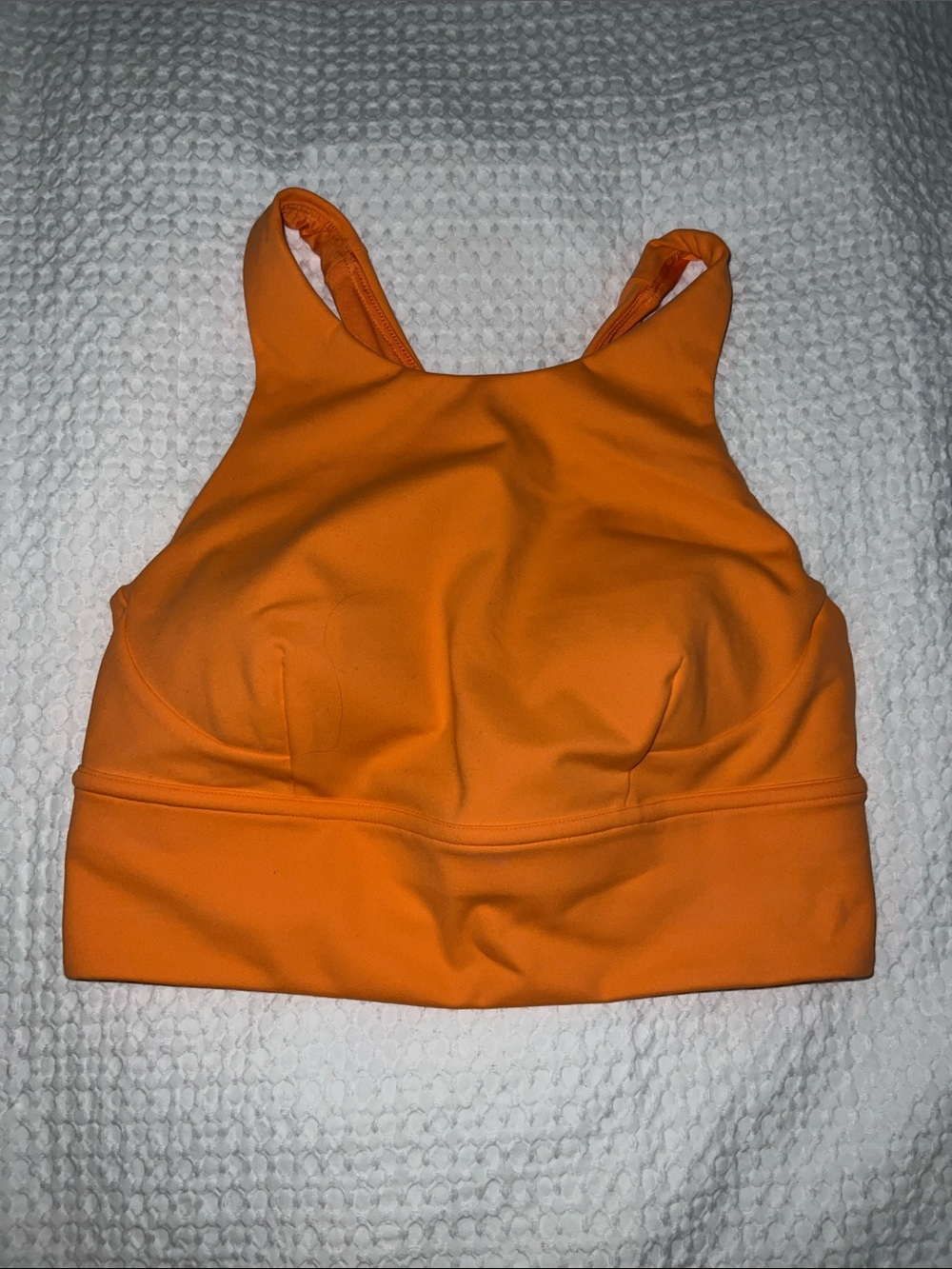 lululemon athletica Orange Racerback Sports Bra